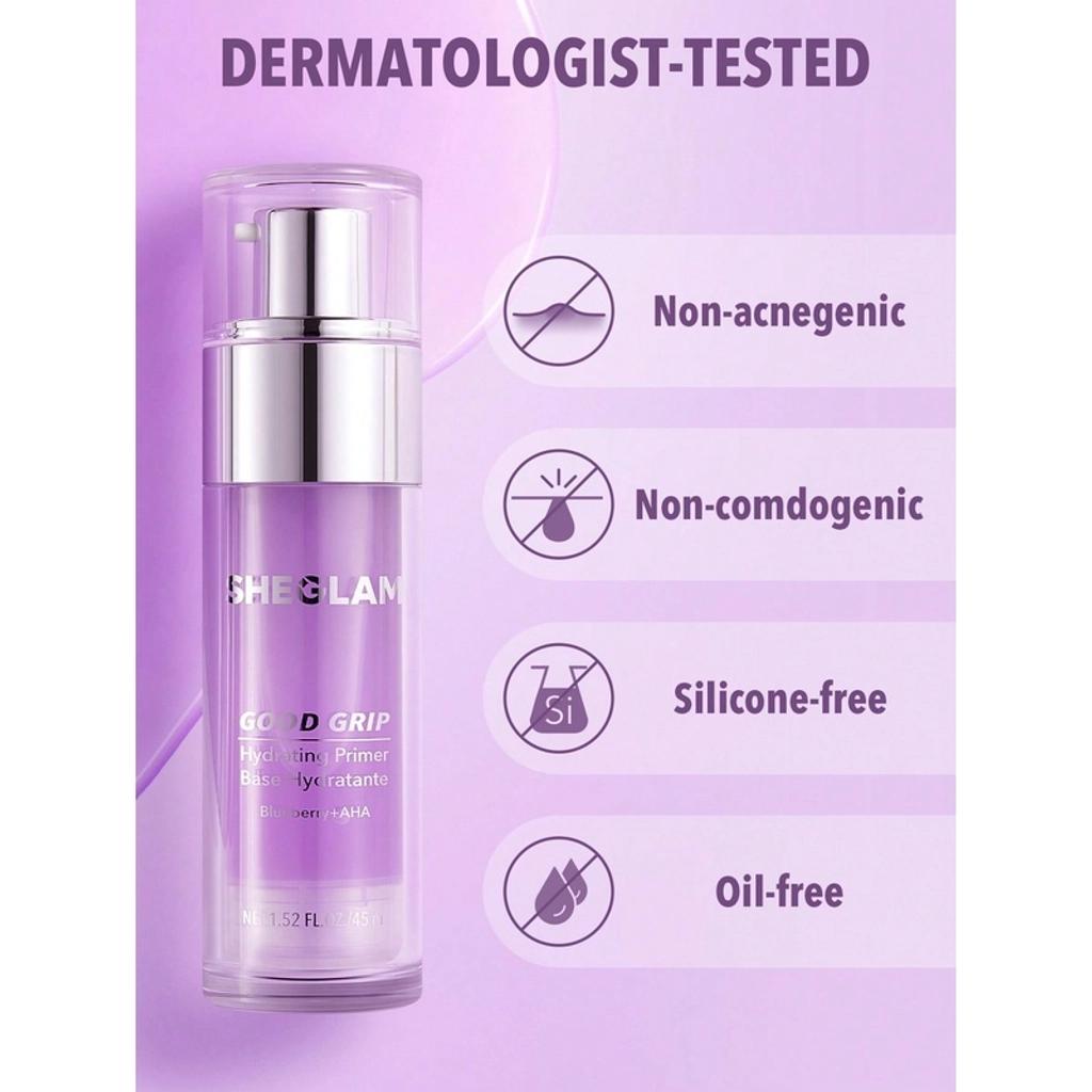 Sheglam Good Grip Blueberry Primer for Makeup Wear 45ml by Beauty Care Bag