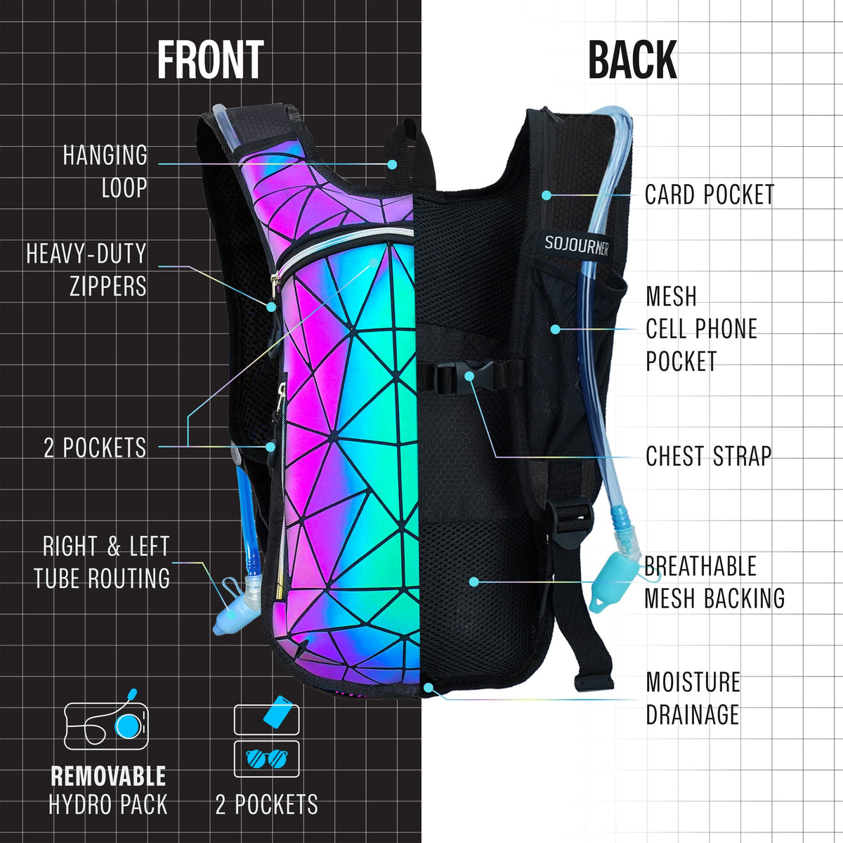 Hydration Pack Backpack (Small) by SoJourner