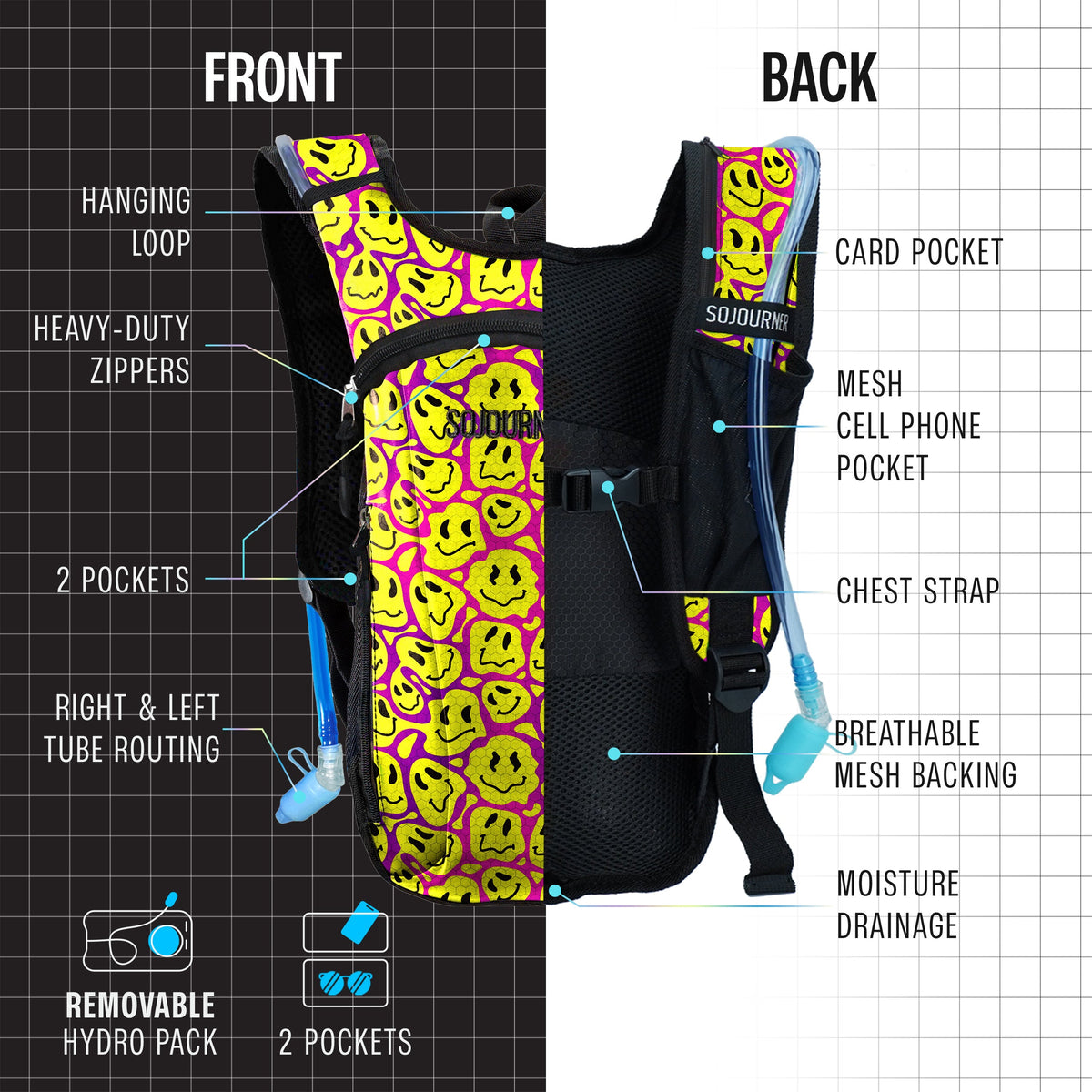 Hydration Pack Backpack (Small) by SoJourner