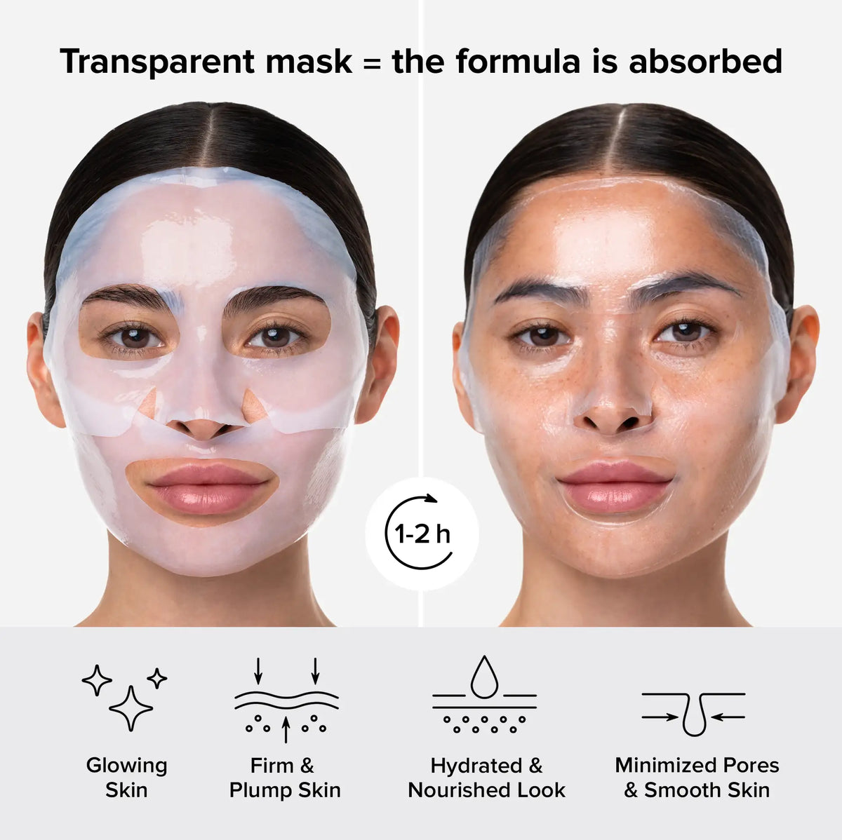 Hydrogel collagen face mask – view 4