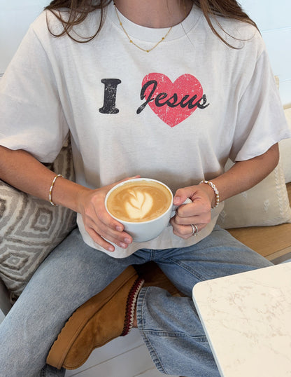 I Love Jesus Cropped Women's Tee by Elevated Faith