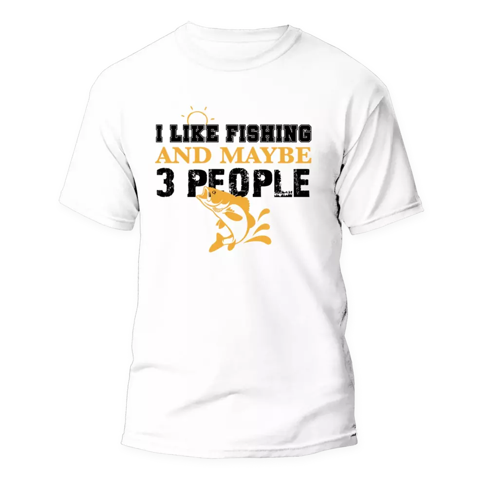 I Like Fishing And Maybe Like 3 People Man T-Shirt by Outdoorzees