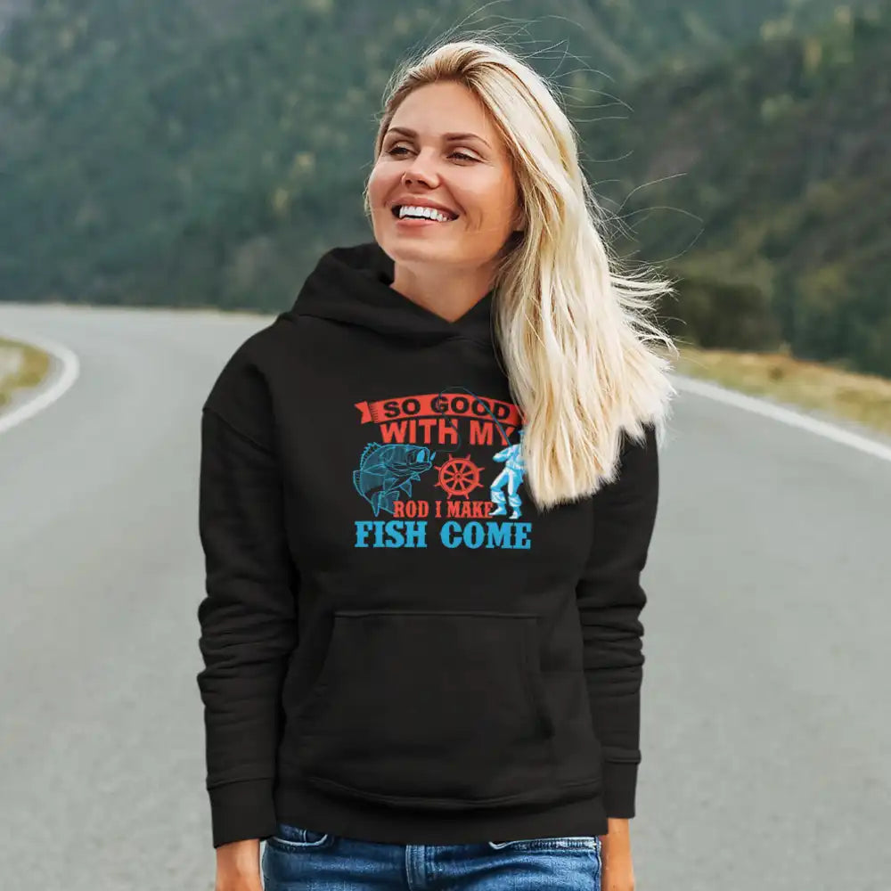 I Make Fish Come Unisex Hoodie by Outdoorzees