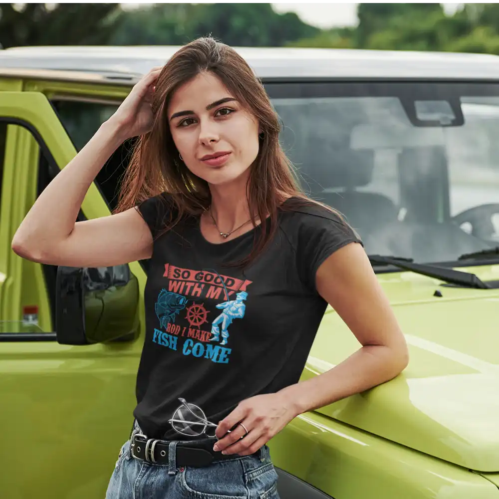I Make Fish Come T-Shirt for Women by Outdoorzees