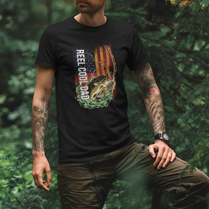 Reel Cool Dad Man T-Shirt by Outdoorzees