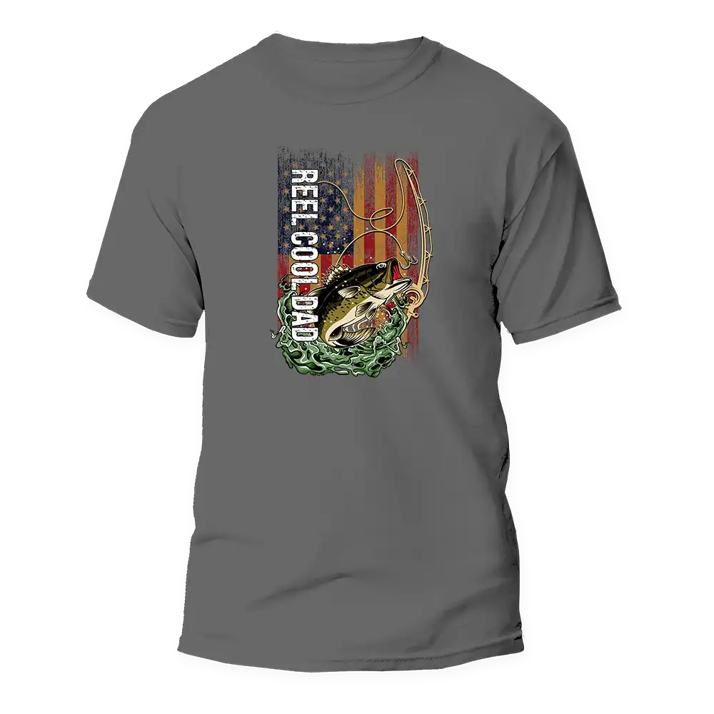 Reel Cool Dad Man T-Shirt by Outdoorzees