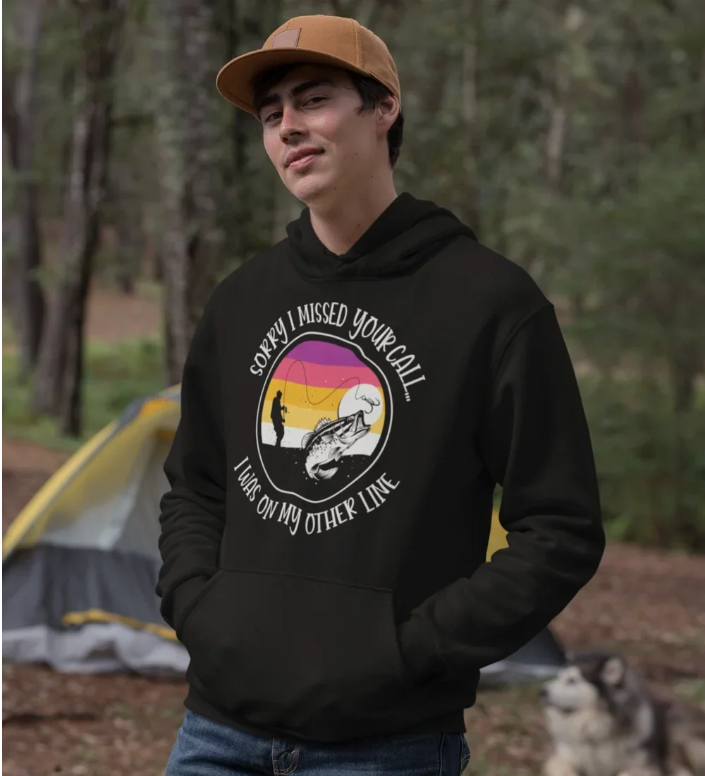 I Was On Another Line Unisex Hoodie by Outdoorzees