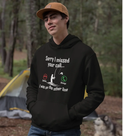 I Was On Another Line v2 Unisex Hoodie by Outdoorzees