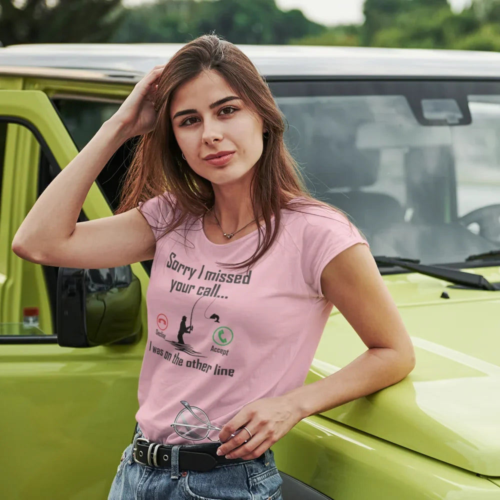 I Was On Another Line v2 T-Shirt for Women by Outdoorzees