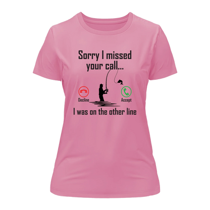 I Was On Another Line v2 T-Shirt for Women by Outdoorzees