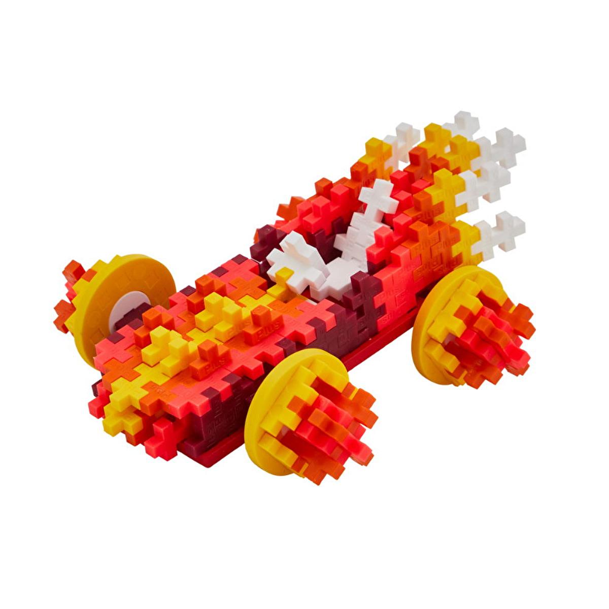Plus Plus Construction Toy - 200 Piece Reusable Creative Building Blocks Set for Kids by Beauty Care Bag