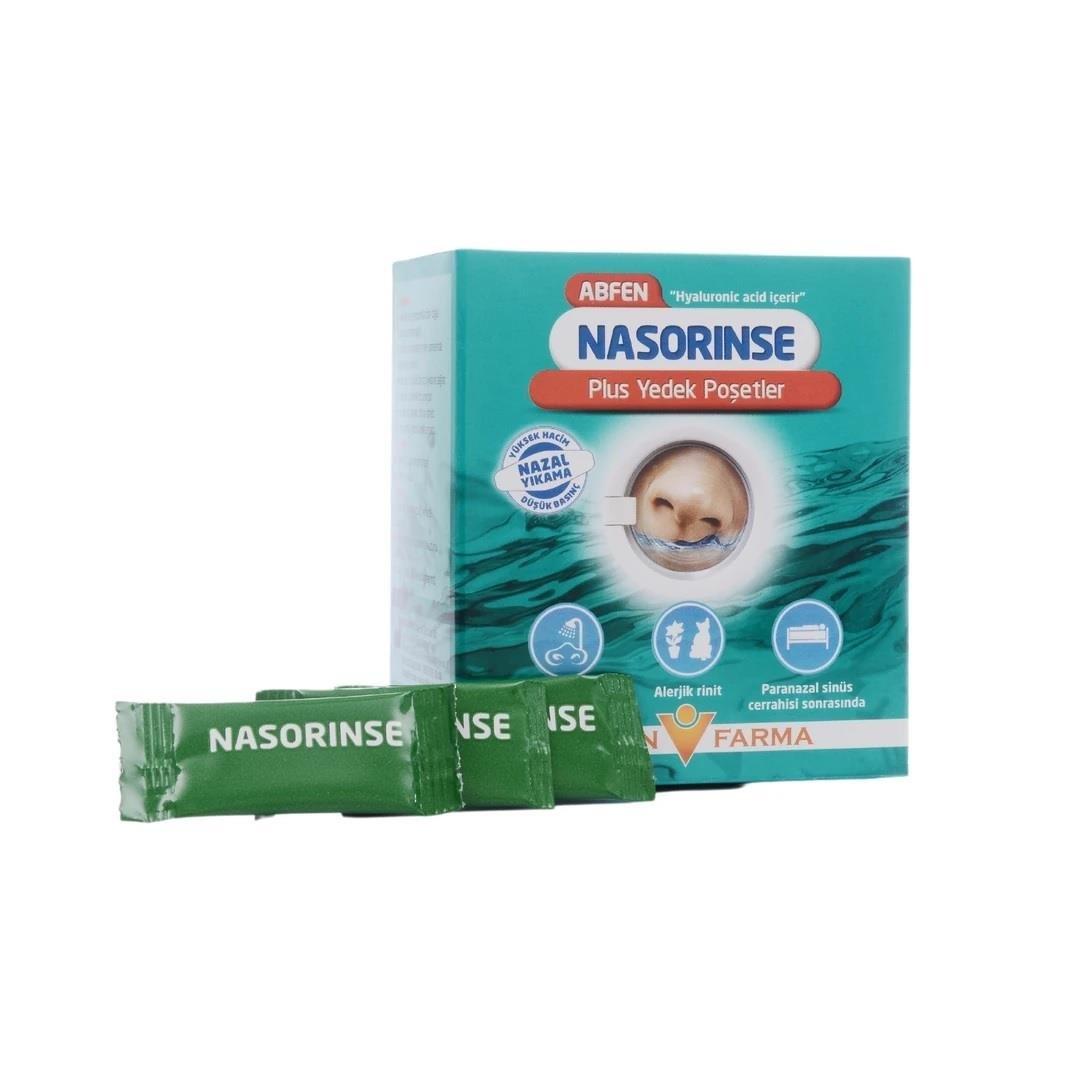 Abfen Nasorinse Plus saline nasal rinse refill packets, box of 50