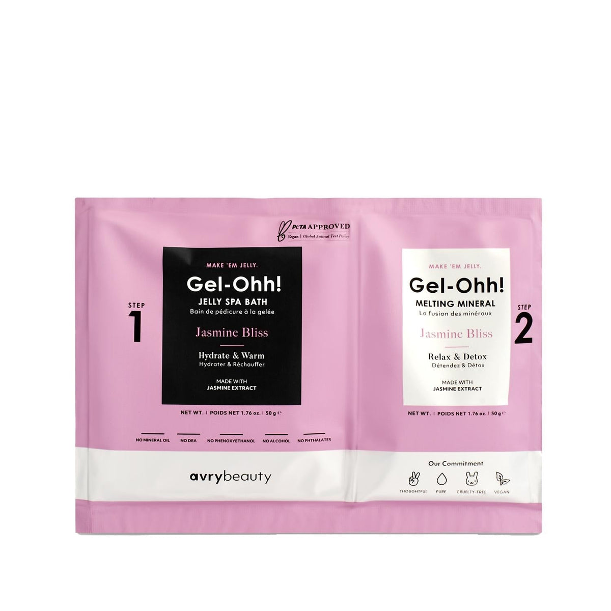 Voesh New York Jasmine Bliss Gel-Ohh. Jšle Spa Pedicure Set - Luxury At-Home Pedicure Experience with Relaxing Jasmine Scent by Beauty Care Bag