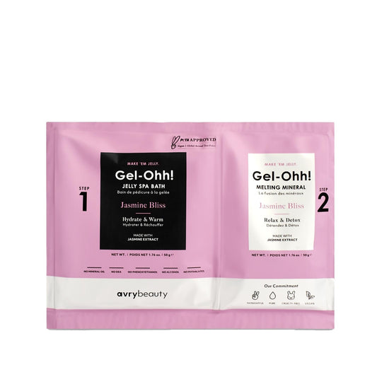 Voesh New York Jasmine Bliss Gel-Ohh. Jšle Spa Pedicure Set - Luxury At-Home Pedicure Experience with Relaxing Jasmine Scent by Beauty Care Bag