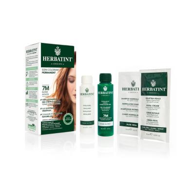 Herbatint 7M Mahogany Blonde Hair Dye: Natural, Ammonia & Paraben-Free Plant-Based Coloring Kit for Sensitive Scalp by Beauty Care Bag