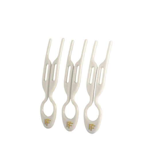 Fiona Franchimon No. 1 Hairpin Cream White 3-Pack by Beauty Care Bag
