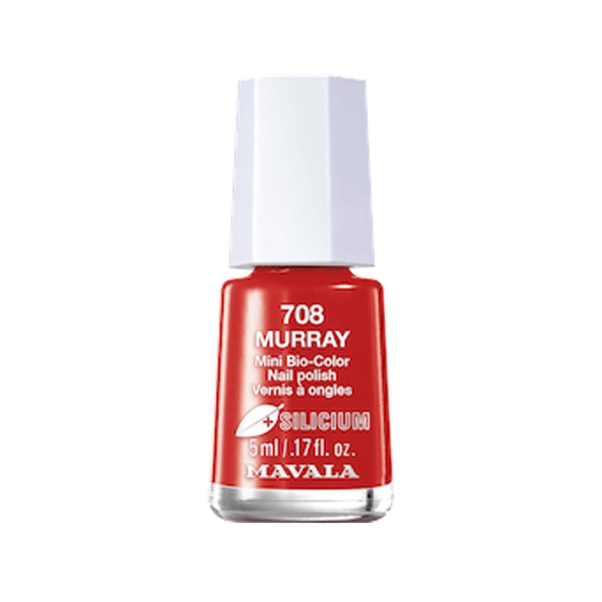 Mavala Mini Bio-Color Nail Polish Silicium Murray 5 ml - Portable Nail Polish for Travel & Nail Care by Beauty Care Bag