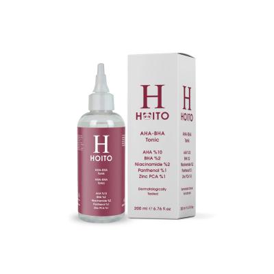 Hoito AHA BHA Tonik 200ml - Exfoliating Toner for Acne-Prone Skin, Brightens & Minimizes Pores by Beauty Care Bag