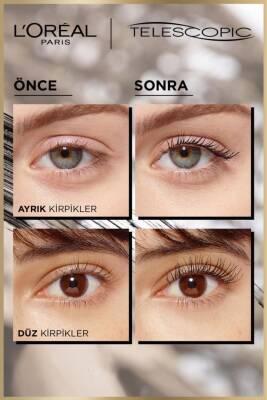 L'Oreal Paris Telescopic Waterproof Mascara - Black Lengthening Mascara for Long, Defined Lashes - Smudge-Proof, All-Day Wear by Beauty Care Bag