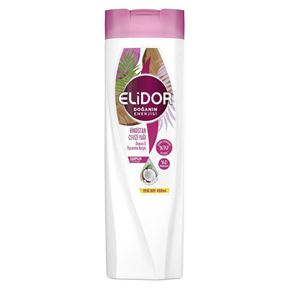 Elidor paraben-free coconut oil shampoo for damaged hair, 13.53 fl oz