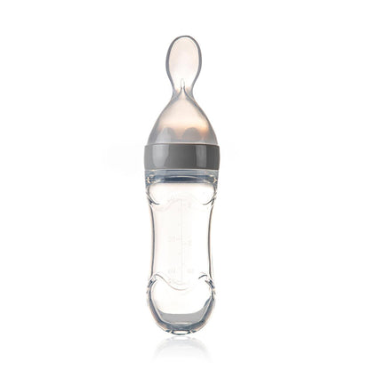 Babyjem Baby Squeeze Spoon - BPA-Free, One-Handed Feeding, Silicone Baby Feeding Utensils, Baby Feeding Accessories, Baby Feeding Spoon by Beauty Care Bag