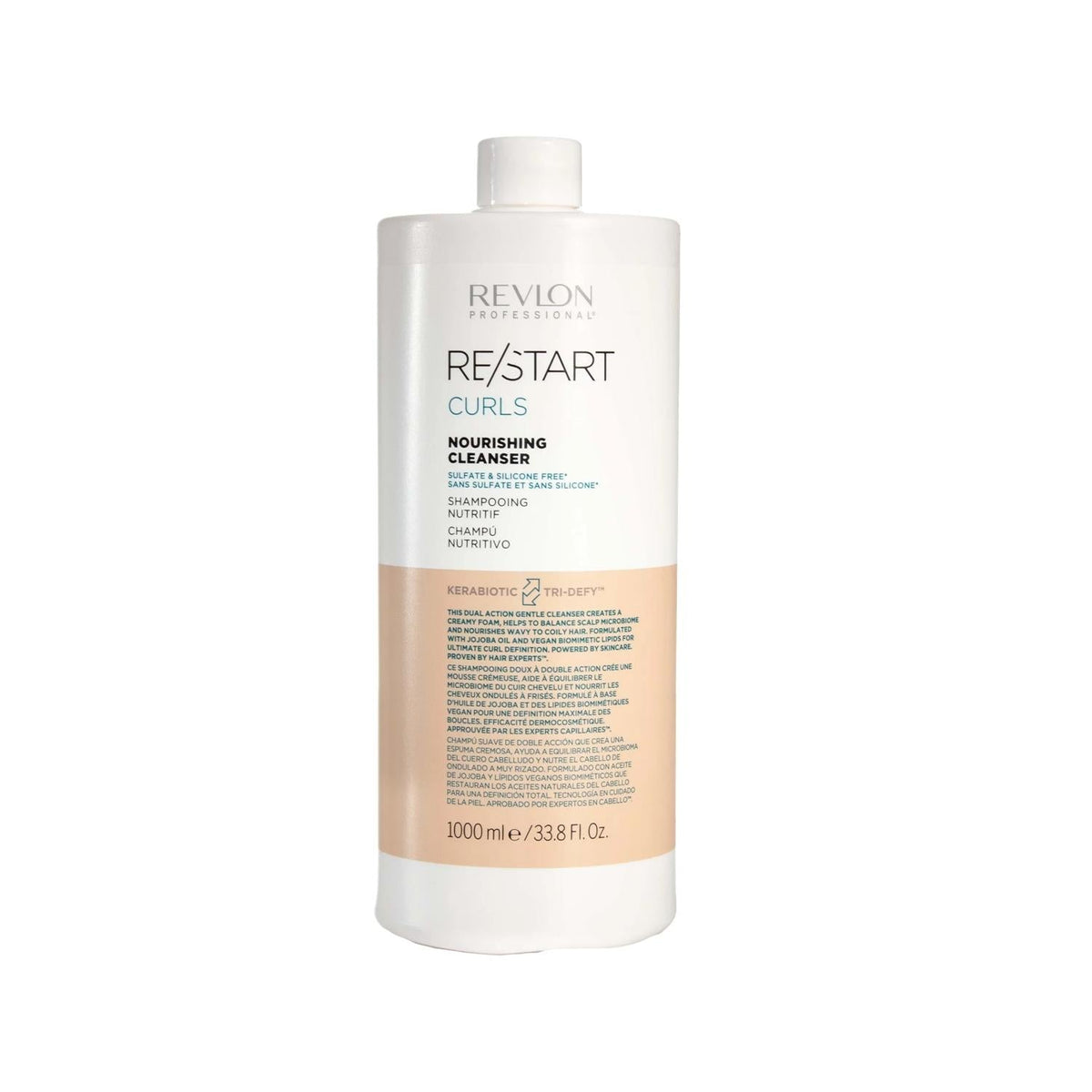 Revlon Restart Curls nourishing shampoo for wavy and curly hair, 33.81 fl oz