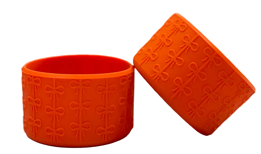 RosePetalShimmer Logo Coquette Silicone Boot Bumper sleeve by THE SALTY CHIC