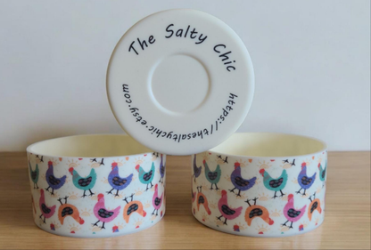 Clucked Up Silicone Boot Bumper Sleeve for tumblers by THE SALTY CHIC