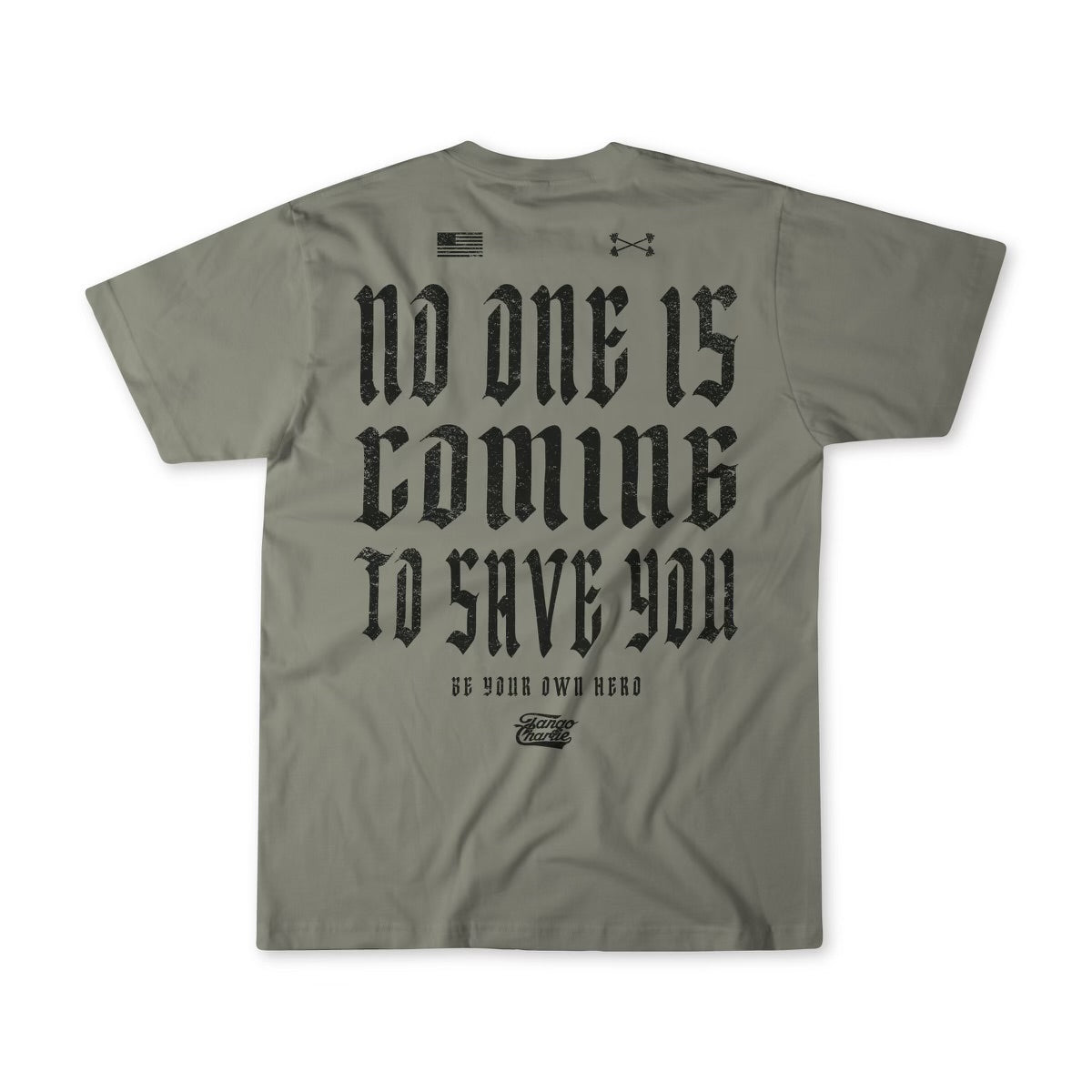 No One Is Coming To Save You Hemp - Premium Tee by Tango Charlie Apparel