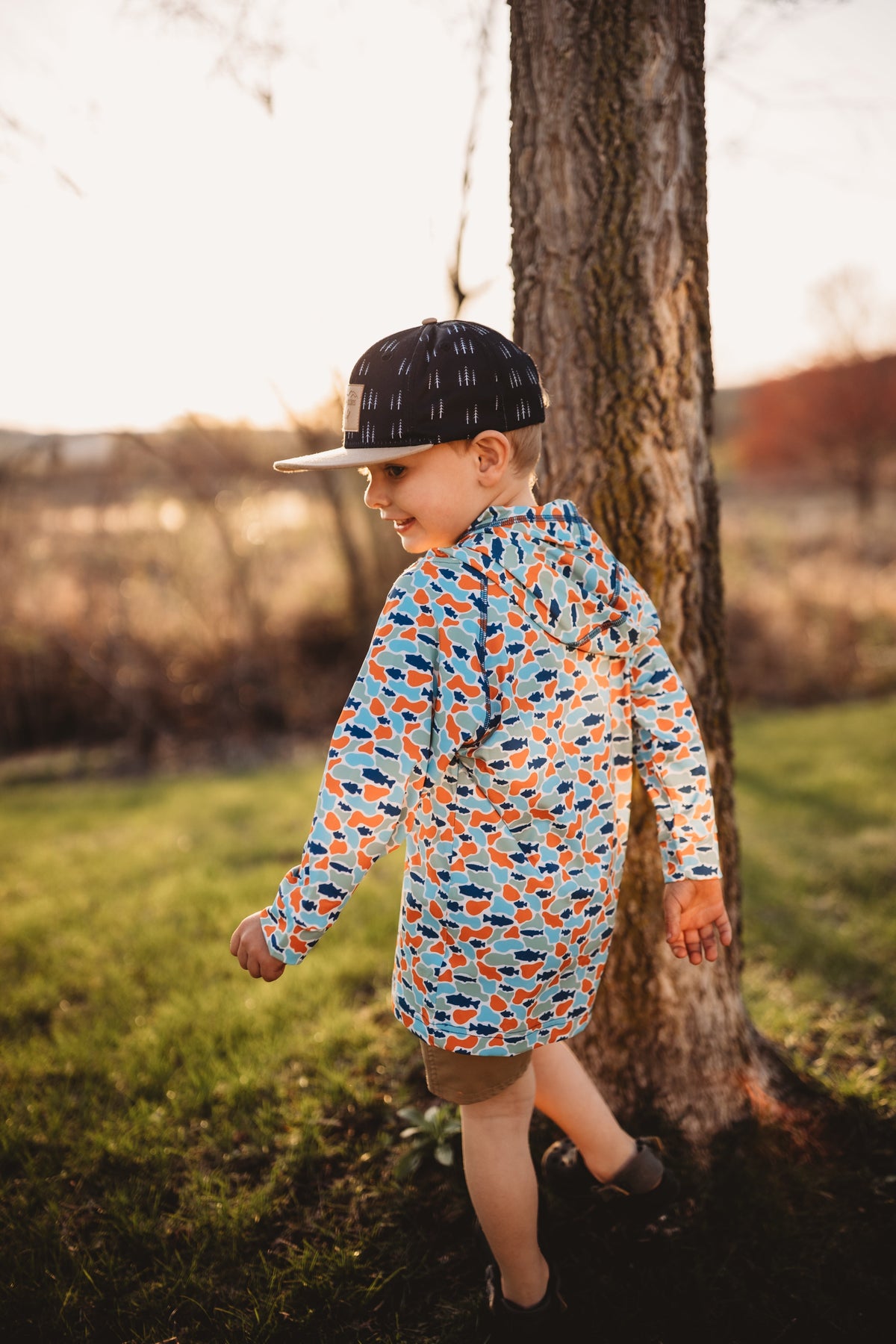 Fish camo - High Tide UV spring 2026 by Keep the Littles Wild
