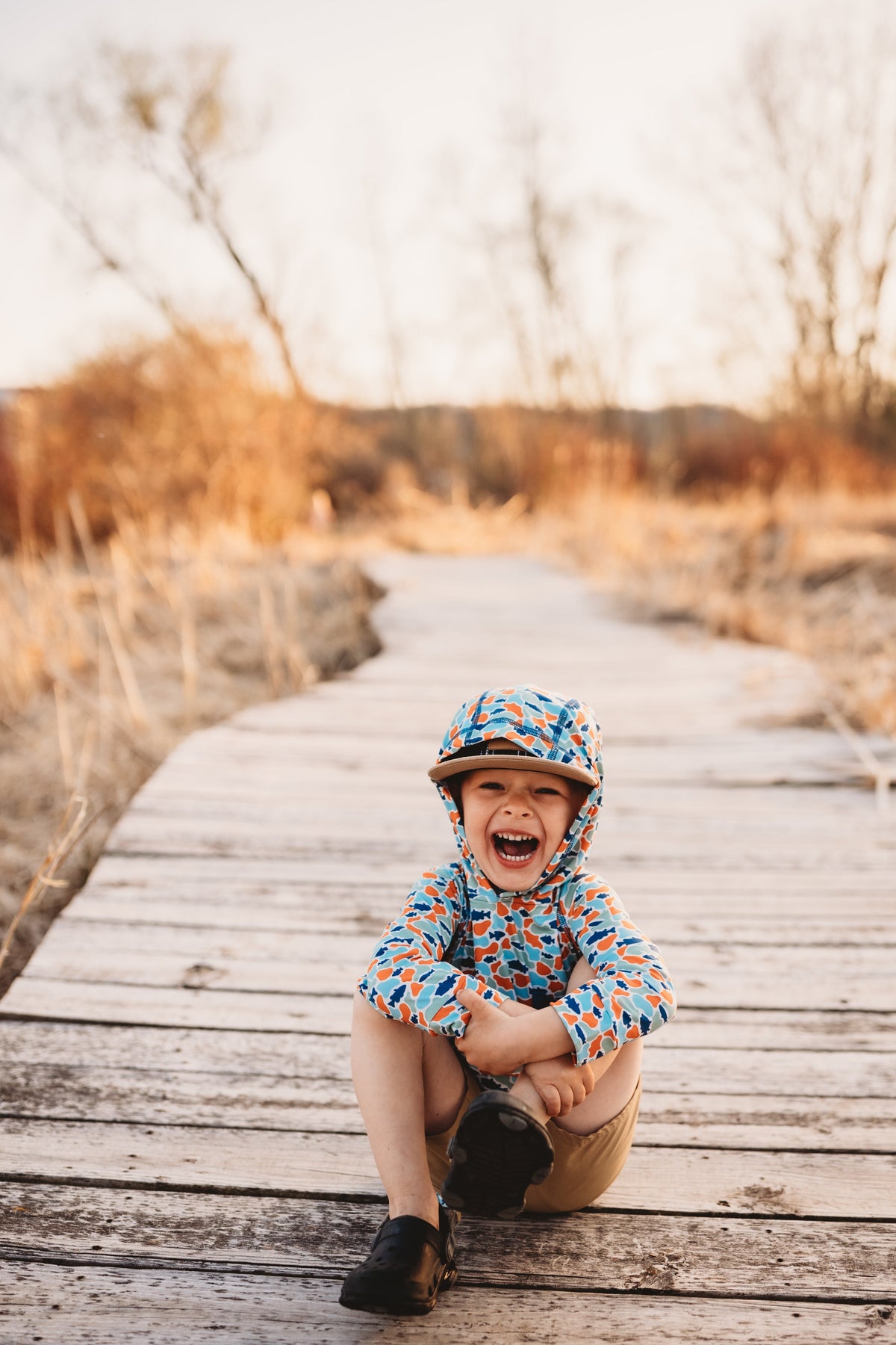 Fish camo - High Tide UV spring 2026 by Keep the Littles Wild