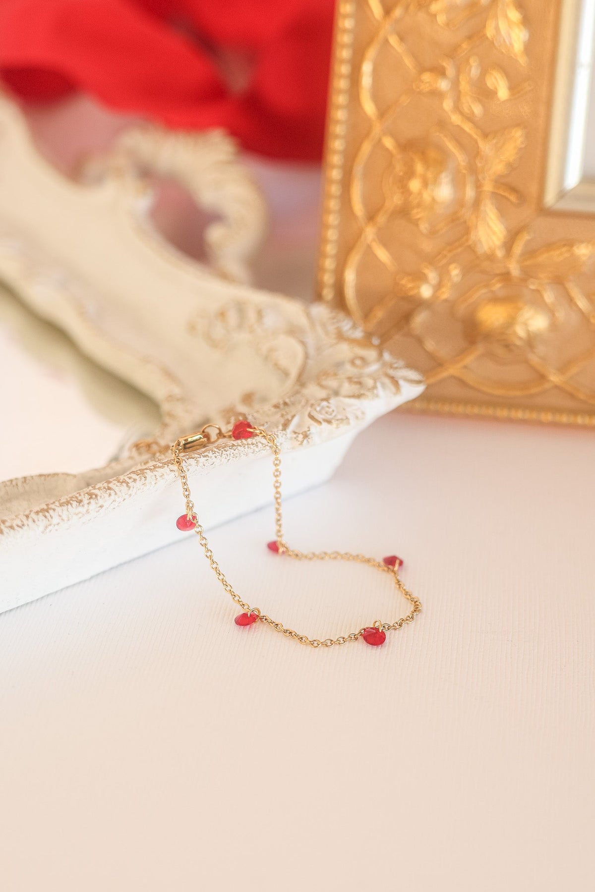 Madison Bracelet in Red by Rose & Clay