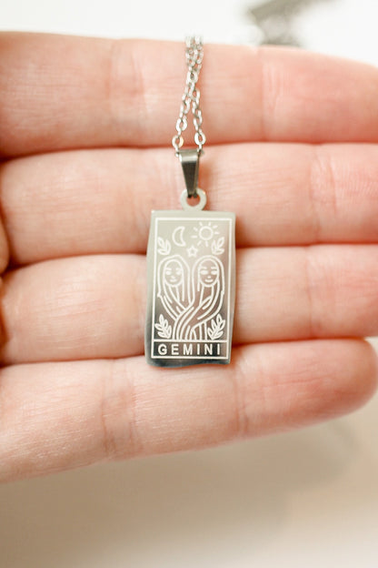Zodiac Pendant Necklace by Rose & Clay