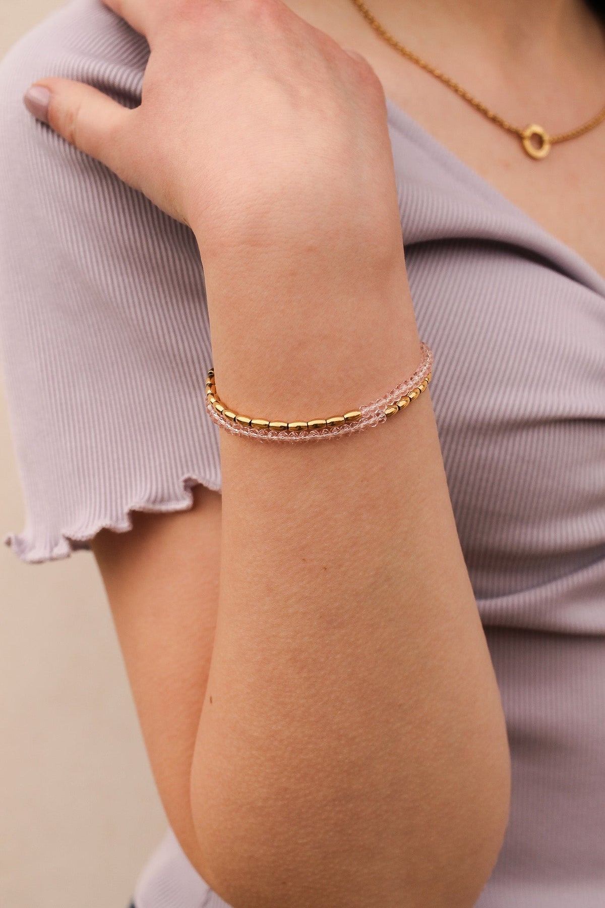 Avery Layered Bracelet by Rose & Clay