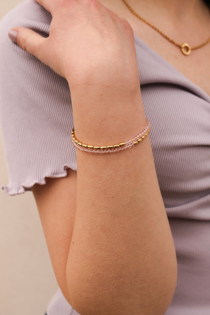 Avery Layered Bracelet by Rose & Clay