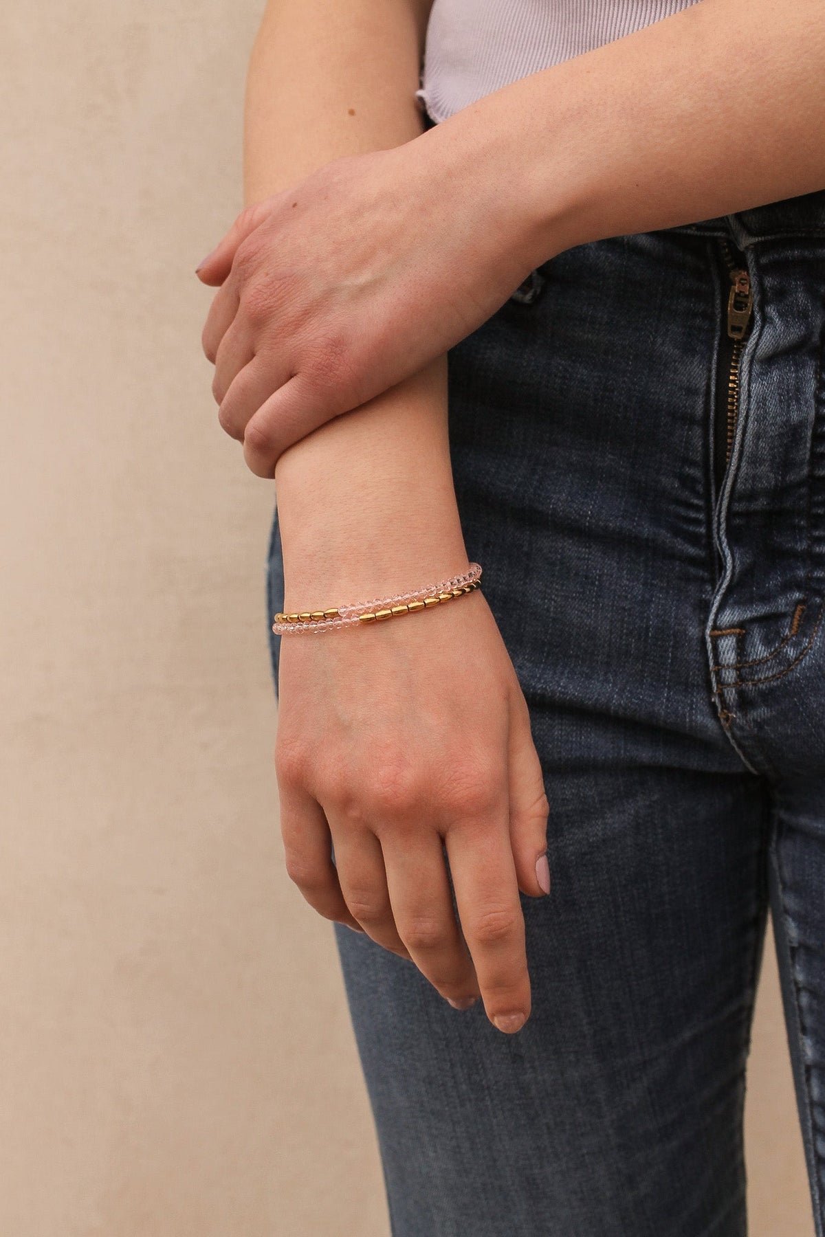 Avery Layered Bracelet by Rose & Clay
