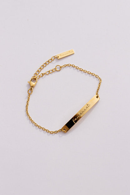 Feminist Bracelet by Rose & Clay