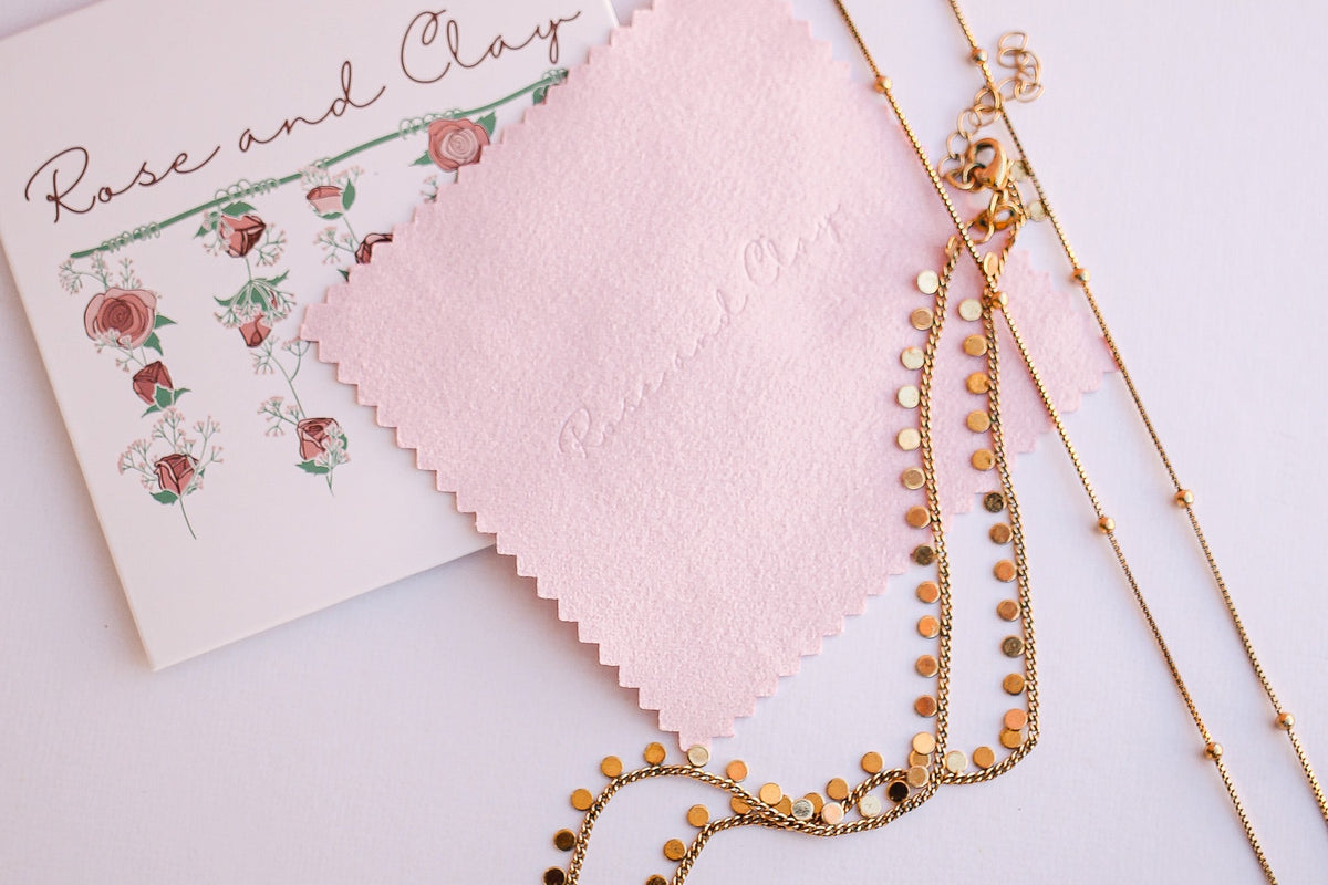 Microfiber Jewelry Polishing Cloth by Rose & Clay