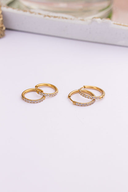 Mini Crystal Hoop by Rose & Clay