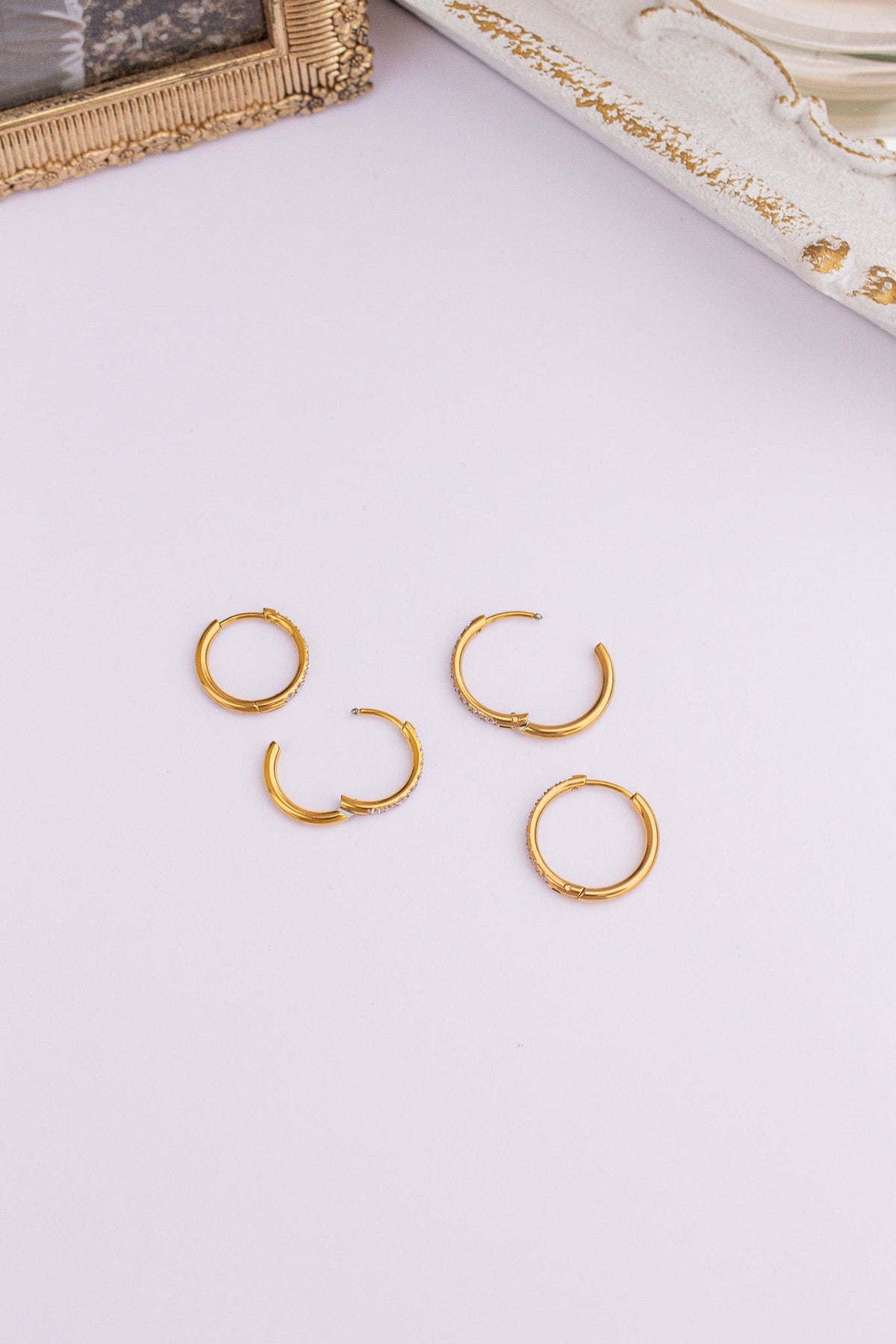 Mini Crystal Hoop by Rose & Clay