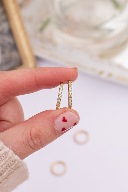 Mini Crystal Hoop by Rose & Clay