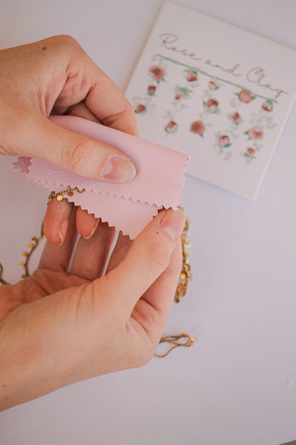 Microfiber Jewelry Polishing Cloth by Rose & Clay