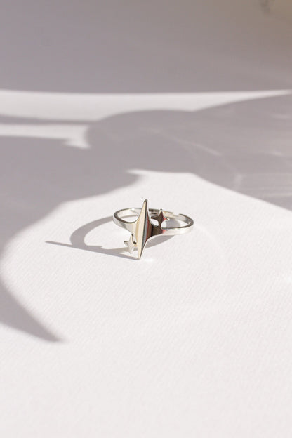 Evangeline Adjustable Ring by Rose & Clay