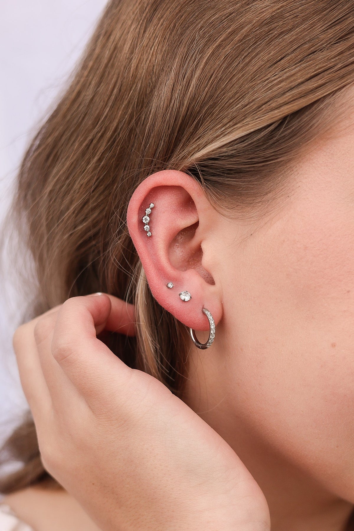 Mini Crystal Hoop by Rose & Clay