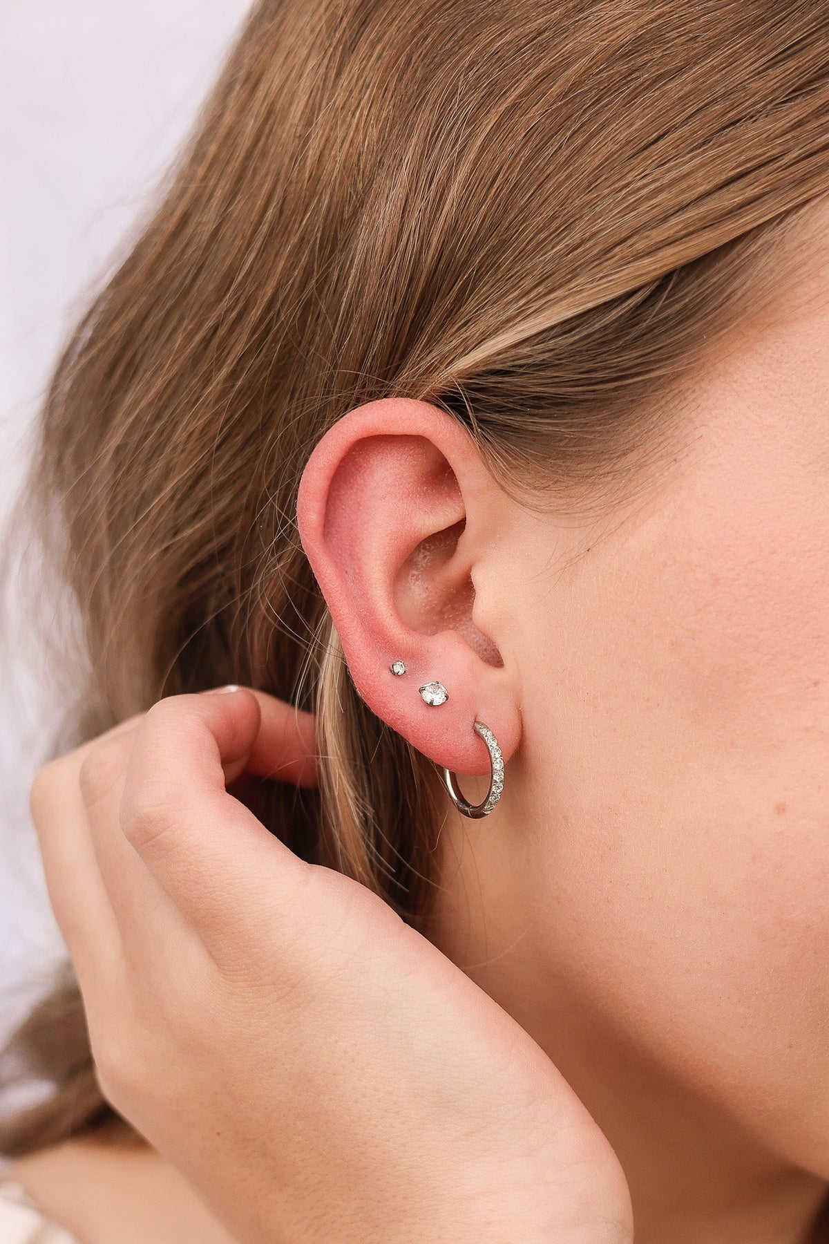 Crystal Flat Back Stud by Rose & Clay