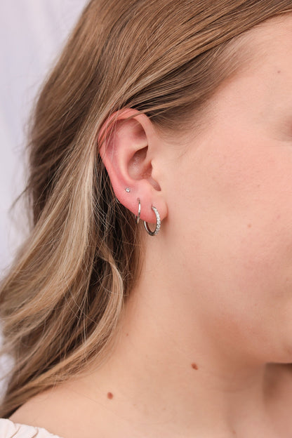 Everyday Micro Hoop by Rose & Clay