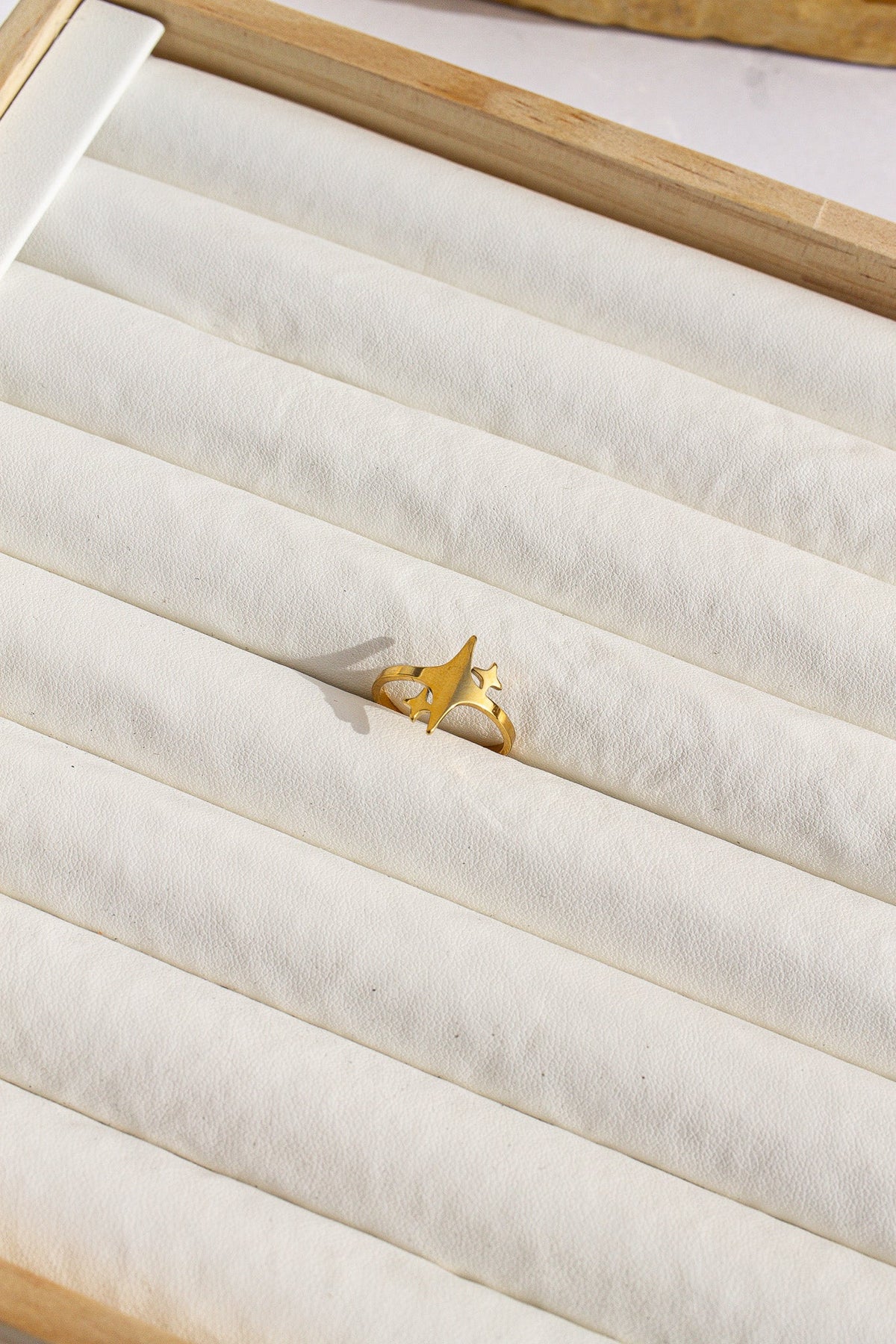 Evangeline Adjustable Ring by Rose & Clay