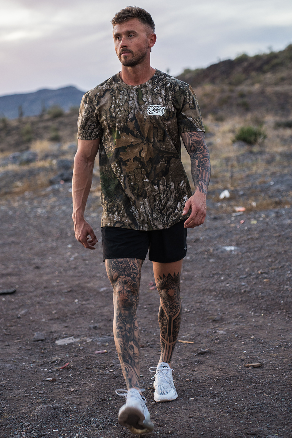 Lift Heavy. Trust God. - Realtree Premium Camo Tee by Tango Charlie Apparel