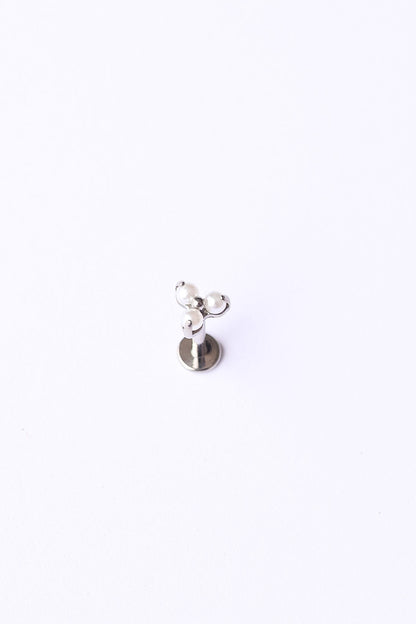 Pearl Trio Flat Back Stud by Rose & Clay