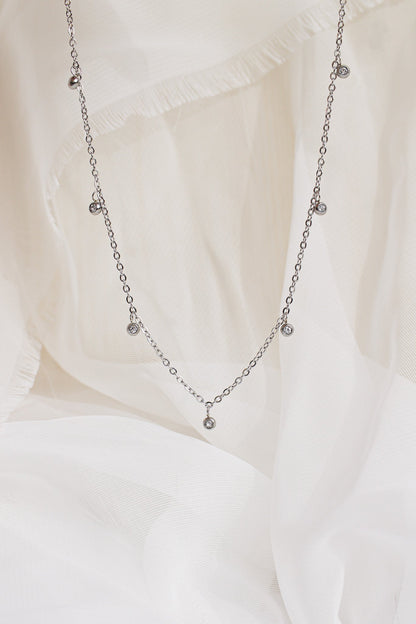 Rose & Clay Adaline cubic zirconia charm necklace, view 4